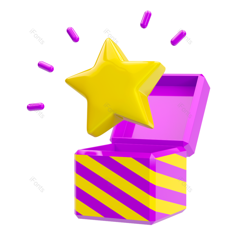 618图片,立体元素,礼盒PNG,大促免抠素材